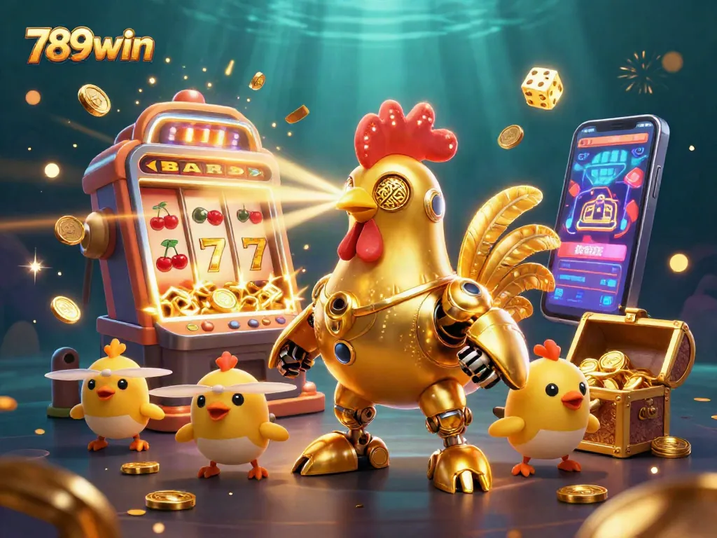 Engage with exciting winning opportunities at 789win in this vibrant casino-themed illustration.