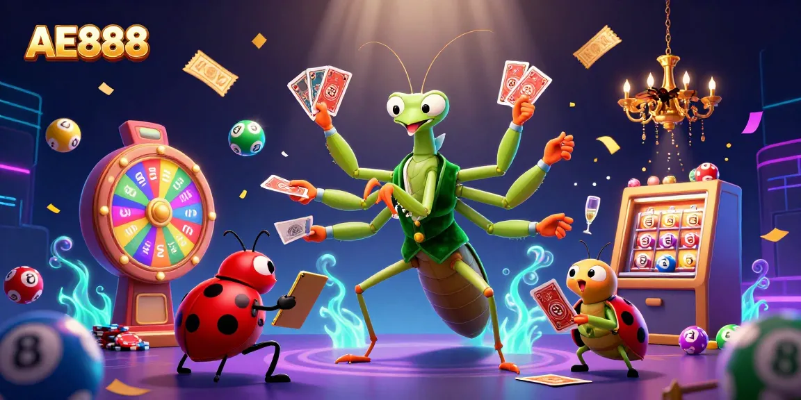 Engage with AE888's vibrant 3D casino experience featuring dynamic characters and game elements.