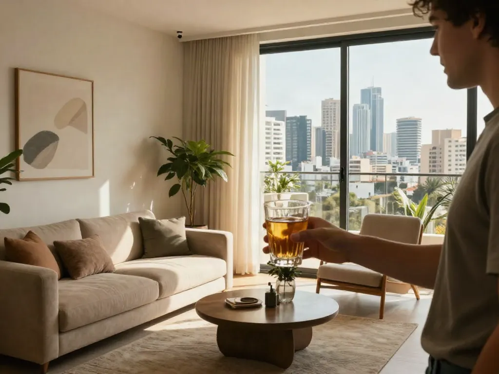 Stylish discreet apartments in Tel Aviv with modern decor and city views